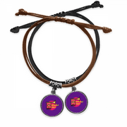 Jianjun National Territory Bracelet Double Leather Rope Wristband Couple Set