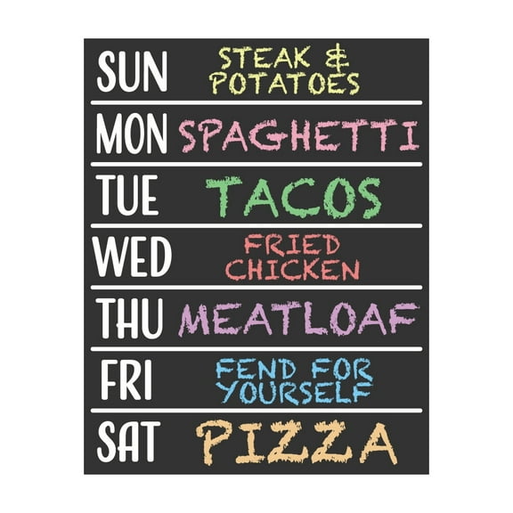 JennyGems Two-Sided Menu Chalkboard Sign, 11.5x14.5 Inches, with Chalk