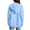 thumbnail image 4 of Resicozy Womens Light Weight Zip Up Hoodies Long Sleeve Oversized Sweatshirts Y2K Jacket with Pockets 2025 Fall Fashion Clothes Sky Blue 3XL, 4 of 5