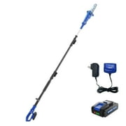 WILD BADGER POWER 20V Cordless Electric Pole Saw Adjustable Head&Oregon Bar with Battery and Charger