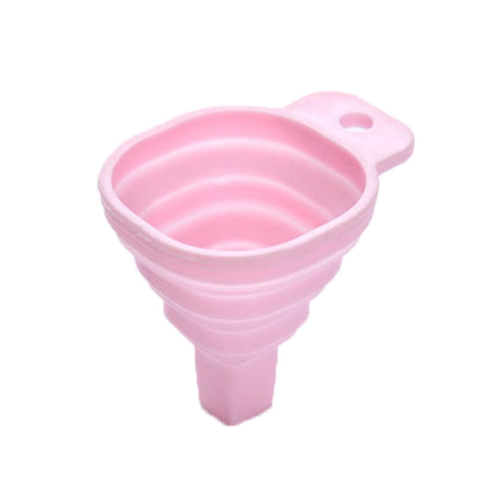 2 PACKS Folding Funnel Small Retractable Tapered Funnel Kitchen Liquid