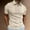 Beige, variant on Mens Polo Shirts Four Seasons Leisure Fashion Stripe Contrast Design Lapel Button Long Sleeve Activewear