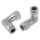 thumbnail image 1 of Conectores de aire de empuje a conectar 5/16" con conector hembra de 90 grados de acero inoxidable 304 1/8" BSPT 2 piezas tono plateado, 1 of 1