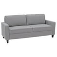 thumbnail image 1 of CorLiving Georgia Linen-Like Fabric Upholstered Three Seater Adult Sofa, 1 of 8