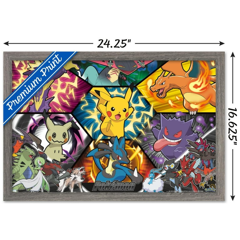 Pokémon: Battle Art - Group Wall Poster, 14.725