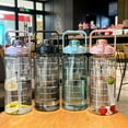 thumbnail image 3 of OUSITAID With Straw Fitness Cup Water Bottle For Home Outdoor Plastic Large-Capacity Transparent 2000ml, 3 of 20