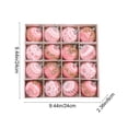 thumbnail image 3 of WWC Christmas Ball Ornament Set, 16 pcs Soft Satin Brushed Christmas Balls with Glitter Beaded, Christmas Tree Decorations for Xmas Party, Pink, 3 of 7