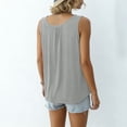 thumbnail image 6 of Horkkom Plus Size Tank Tops for Women Wide Strap Crew Neck Sleeveless Tops Loose Summer Flowy Tank Tops,XL-6XL, 6 of 9