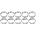 thumbnail image 1 of 10Pcs Circular Tart Rings with Holes Stainless Steel Fruit Pie Quiches Cake Mousse Mold Kitchen Baking Mould 7cm, 1 of 8
