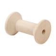 thumbnail image 2 of Abbracc 20pcs Wooden Bobbins Thread Spools Sewing Wire Storage DIY Accessory 48x31mm, 2 of 3