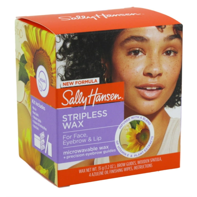 Sally Hansen Microwaveable Wax Kit, Stripless Facial Hair Removal