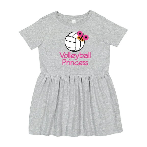 Inktastic Volleyball Butterfly Princess Girls Toddler Dress