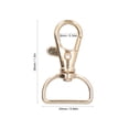 thumbnail image 2 of LLC 20Pcs Keychain Clip Zinc Alloy DIY Corrosion Resistance Durable Glossy Safe Key Ring Clips, 2 of 5