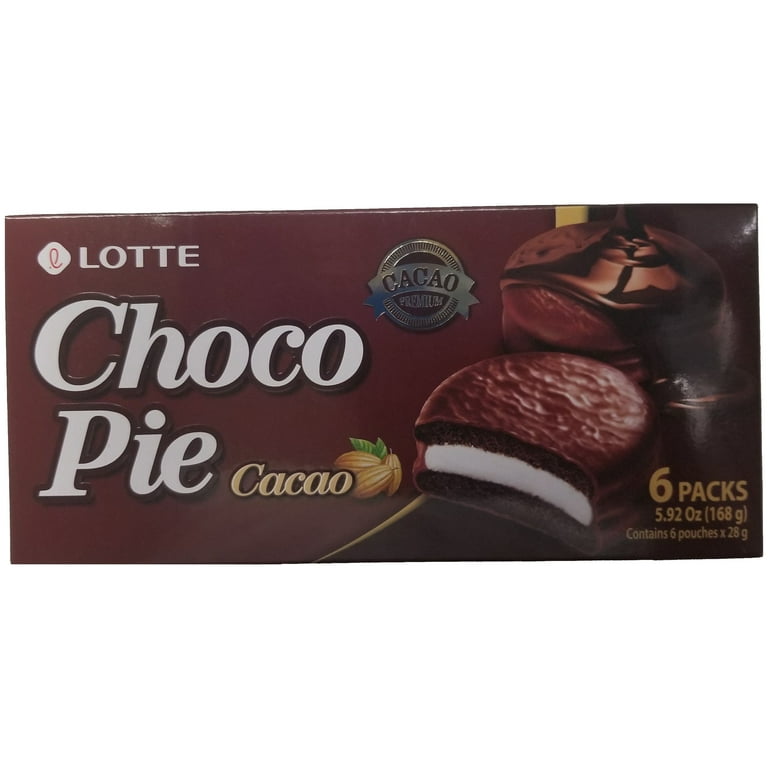 Lotte Chocopie Cacao 12Pack(336g) - Choco pie - Walmart.com