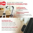 thumbnail image 3 of Hailo Folding Step Stool, 3 Step Ladder for Home & Kitchen, K71, Silver, 3 of 9