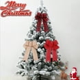 thumbnail image 4 of Guardoinrt 1/2/3 10X Xmas Pendent Christmas Decor Hanging Pendent Multicolored DIY Prop Fine Workmanship Multipurpose Burlap Bows Type 6 1 Pc, 4 of 6