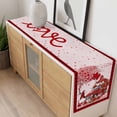 thumbnail image 4 of Red Valentine's Day Table Runner 120 Inches Long Farmhouse Dress Scarves, Romantic Love Heart Roses Gnomes Plaid Dining Tablerunner for Coffee Table/Kitchen Island/Party Décor, 13" x 120", 4 of 8