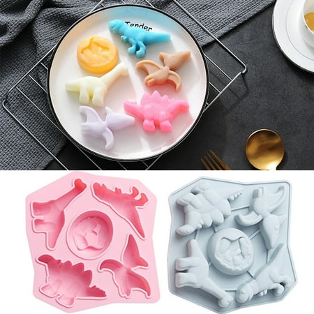 

Travelwant Candy Mold Soap Mold DIY Handmade Soap Mould Nonstick Silicone Cake Molds for Baking Biscuit Chocolate Mold Silicone Soap Bar Mold for Homemade Craft Dinosaur Shape