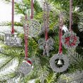 thumbnail image 3 of Handcrafted Pewter Christmas Ornament - Double-Sided Festive Tree Decoration for Holiday DIY, 3 of 4