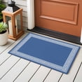thumbnail image 5 of Dark Blue Greek Key Large Area Rugs for Bedroom Living Room, Soft Non Slip Carpet Bedside Rug, Geometric Greece Ancient Farmhouse Geo Rectangular Floor Cover Kitchen Accent Rug 2'x3' for Office, 5 of 9