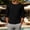 Black, variant on Mens Lightweight Slub Knit Long Sleeve Tee Cotton Linen Blend Crew Neck Regular Fit Basic Gray,Size L