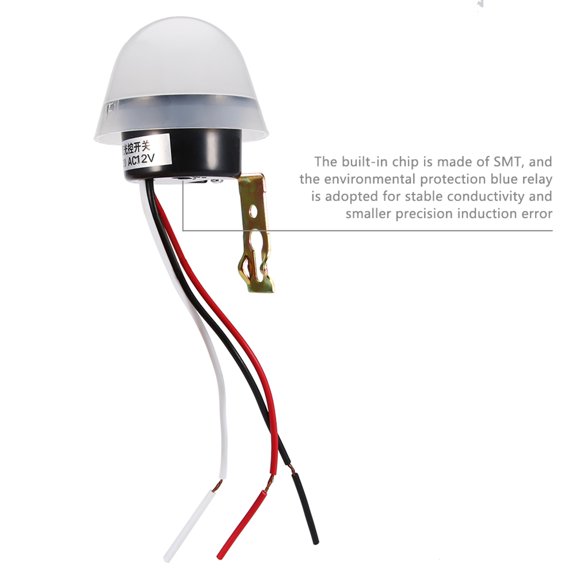 Chip Smt, Electónica Integrada, Interruptor de Sensor Infrarrojo A Prueba de Lluvia Con Rango de 5-8 M, Control de Carga de Ca de 2200 W Auticamete Por la Noche