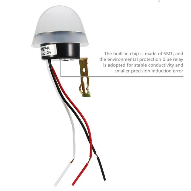 Chip Smt, Electónica Integrada, Interruptor de Sensor Infrarrojo A Prueba de Lluvia Con Rango de 5-8 M, Control de Carga de Ca de 2200 W Auticamete Por la Noche