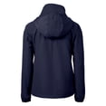 thumbnail image 3 of Women's Cutter & Buck  Navy Yale Bulldogs Charter Eco Recycled Half-Zip Anorak Jacket, 3 of 3