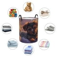 thumbnail image 4 of Fotbe Puppy Lying On A Cloud Cesto de Ropa con Asas, Cesto Impermeable de Gran Capacidad, Bolsa de Lavado para Dormitorio, Cesto de Ropa con Ruedas y Asas-Medium, 4 of 6