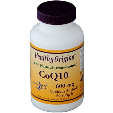 Healthy Origins CoQ10, Kaneka Q10, 100% Natural, 600mg, 60 CT