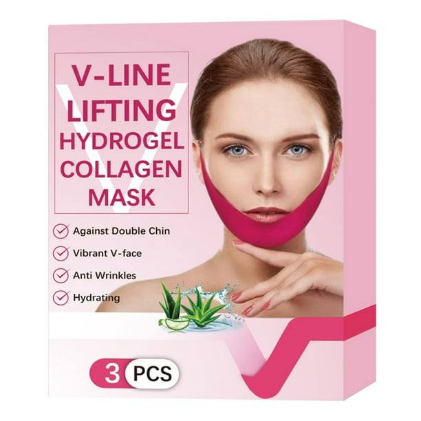 Mask Collagen face mask Skin care Beauty Face Mask Skincare Double Chin Eliminator V Line Shaping Face Masks,Toning Hydrogel Collagen Mask With Hyaluronic& Centella Asiatica,Neck(buy 2 get 10% off)