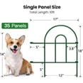 thumbnail image 3 of AMAGABELI Garden & Home 35Panels 18in(H)×50ft(L) Decorative Green Fences, 3 of 8