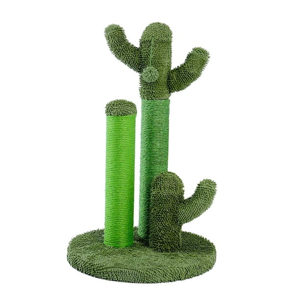 Poste de rascador de gato de Cactus, rascador de mediano grande colgante para guardar tus muebles, pilar de rascador de gato