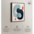 thumbnail image 2 of Modern Earbuds Contemporary Abstract Shapes Trendy Canvas Wall Art by Art Remedy, Black Floater Frame, 24"x36", 2 of 7
