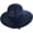 Dark Blue, variant on Summer Ladies Straw Bucket Hat Lace Bow Belt Travel Hollow Sun Hat Floppy Foldable Wide Brim Beach Fisherman Hat