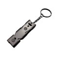 thumbnail image 2 of Portable Stainless Steel Dual-Pipe Mini High Decibels Survival Keychain Whistle Colored, 2 of 13