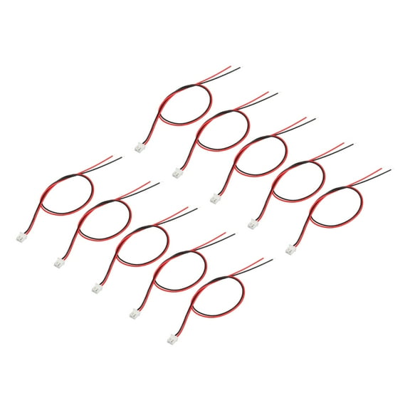 XH Connector 2.54 mm Pitch 2pin Female Connector Plug with Wire Cable 30CM Length Tinned Copper Wire Head 10PCS