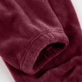 thumbnail image 4 of asjyhkr Pajamas for Women Set 2 Piece Fleece Crew Neck Long Sleeve Tops High Waist Jogger Pants Casual Thermal Homewear Sleepwear Sets(XXL,Wine), 4 of 7