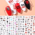 thumbnail image 2 of Letras rusas Nail Art Sticker Decal 3D Año Nuevo Slider Nail Design Nail Art Decoración Accesorios Papel de manicura LECA608-653 Tan Jianjun unisex, 2 of 2