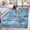 Blue, variant on Round Rugs 3 Ft, Orange Abstract Non Slip Area Rugs for Kitchen Bedroom Entryway, Vintage Geometric Gradient Oil Painting Modern Washable Carpet Runner Rug Floor Mats for Bedroom Home Decor