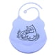 thumbnail image 3 of Baberos para Bebés Baberos de Alimentación Cómodos y Suaves para Niños de Silicona Búho_Púrpura, 3 of 7