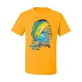 thumbnail image 2 of Mahi-Mahi Fish Catching Small Fish Animal Lover Men's Graphic T-Shirt, Gold, X-Large, 2 of 3