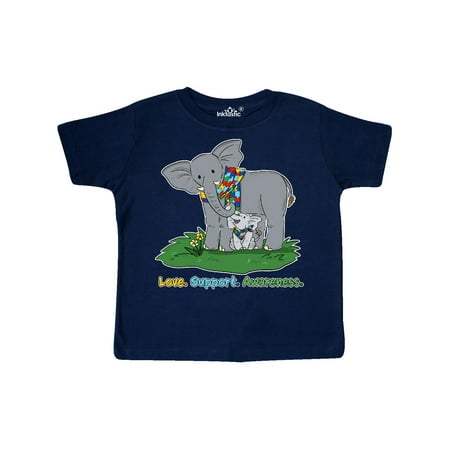 

Inktastic Autism Love Support Awareness Elephants Gift Toddler Boy or Toddler Girl T-Shirt