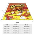 thumbnail image 3 of Cheetos Blanket Warm Soft Flannel Throw Blankets All Season for Couch Bed Living Room Decor 80x60, 3 of 4