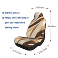 thumbnail image 2 of Car Seat Covers Are Protected From Dust And Spillage And Elastic Straps Are Easy To Install For Easy Car Suv Truck Delivery Tan Geometric Lines_4 2 Pcs, 2 of 8