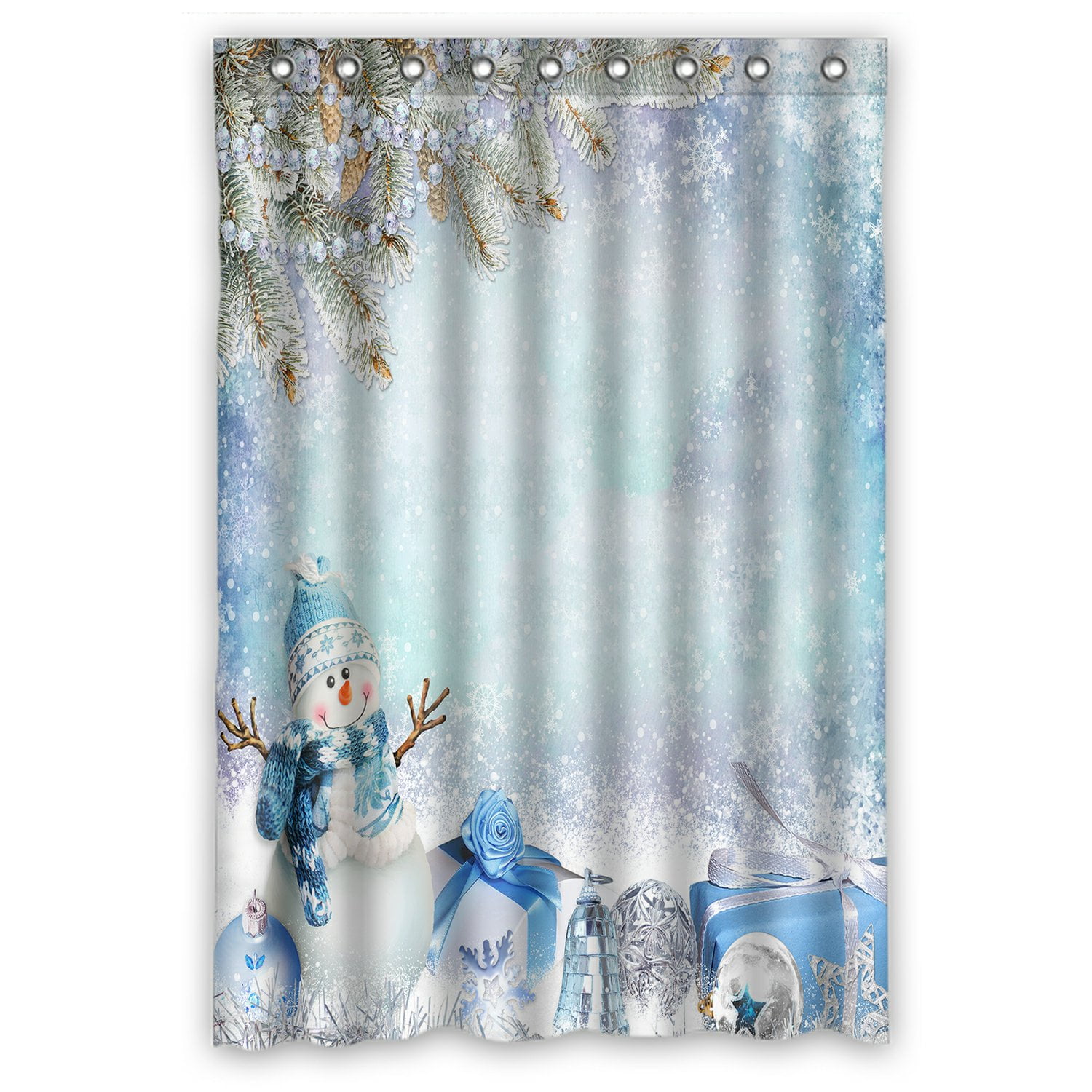 NEW Disney Characters Christmas Print Shower Curtain 60x72 66x72