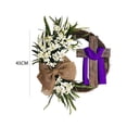thumbnail image 3 of Guirnalda de cruz de Pascua artificial de 45 cm, adornos colgantes, guirnalda hecha a mano, colgante (C) Sywqhk Libre de BPA, 3 of 8