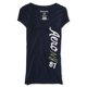 thumbnail image 2 of Playera Adornada Aeropostale Vertical Ny 87 Cuello en V para Mujer Azul Extragrande, 2 of 2