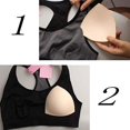 thumbnail image 4 of pares de inserciones de sujetador, protectores de sujetador, sujetador deportivo extraíble, bikinis, ropa interior KLB, 4 of 5