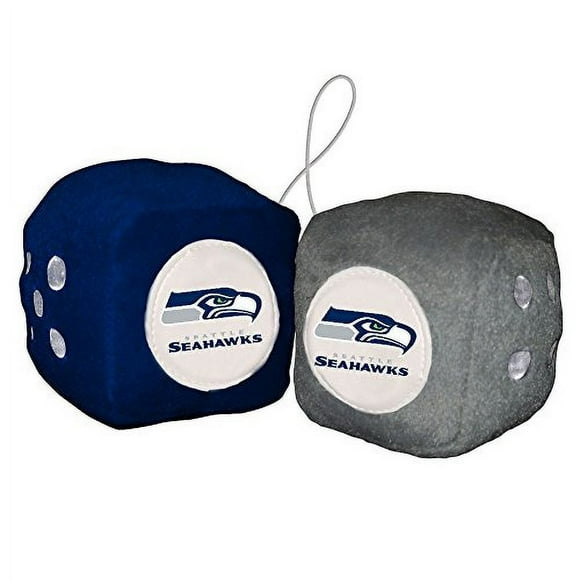 Dados peludos de los Seahawks de Seattle (NFL), 3, colores del equipo